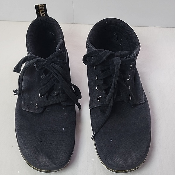 Dr. Martens Size 9 Alfie Black Canvas Combat Boots Shoes main image 4